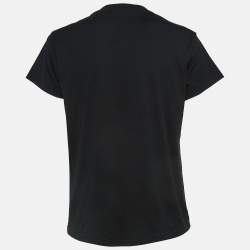 Givenchy Black Cracked Logo Print Cotton Jersey T-Shirt M