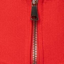 Givenchy Red Knit Sleeveless Open Front Top M