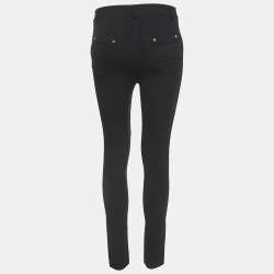 Givenchy Black Stretch Crepe Skinny Trousers M