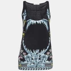 Givenchy Black Print Cotton Knit Tank Top S