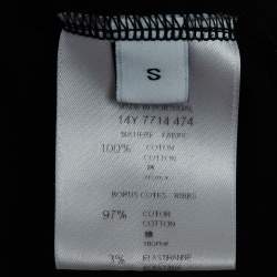 Givenchy Black Print Cotton Knit Tank Top S