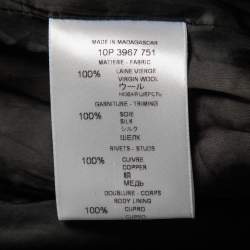 Givenchy Black Wool Studded Button Front Blazer M