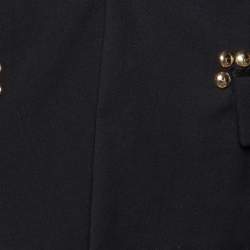 Givenchy Black Wool Studded Button Front Blazer M