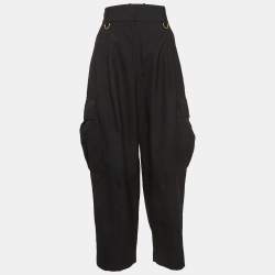 Givenchy Black Wool Tapered Cargo Pants M