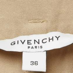 Givenchy Green Crepe High-Waisted Tapered Military Trousers S