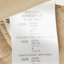 Givenchy Green Crepe High-Waisted Tapered Military Trousers S
