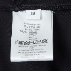 Givenchy Black Printed Jersey Asymmetric Short Dress M