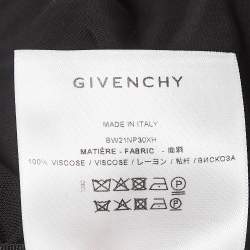 Pre Owned Givenchy Black Jersey Ruched Mini Dress S