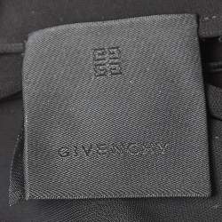 Pre Owned Givenchy Black Jersey Ruched Mini Dress S