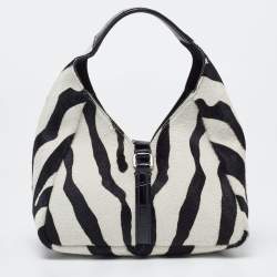 Givenchy White/Black Zebra Calfhair and Leather Bag