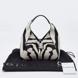 Givenchy White/Black Zebra Calfhair and Leather Bag