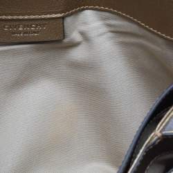Givenchy Gold Leather Medium Antigona Envelope Clutch