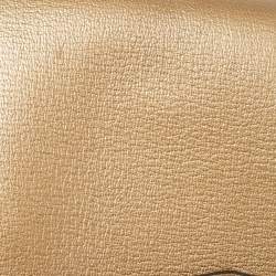 Givenchy Gold Leather Medium Antigona Envelope Clutch