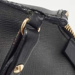 Pre Owned Givenchy Black Coated Canvas Rottweiler Face Wristlet Pouch