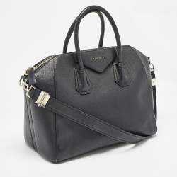 Givenchy Black Leather Medium Antigona Satchel