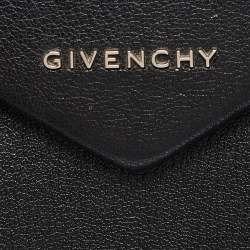 Givenchy Black/White Leather Small Woven Antigona Satchel