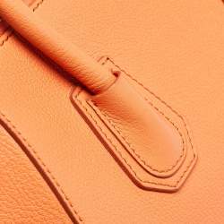 Givenchy Orange Leather Small Antigona Satchel