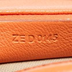 Givenchy Orange Leather Small Antigona Satchel