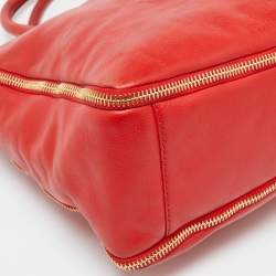 Givenchy Orange Leather Zip Tote