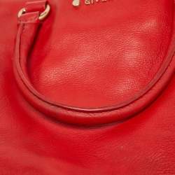 Givenchy Orange Leather Zip Tote