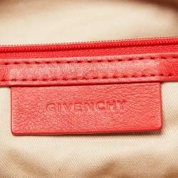Givenchy Orange Leather Zip Tote