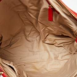 Givenchy Orange Leather Zip Tote