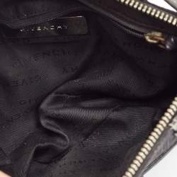 Pre Owned Givenchy Black Fabric and Leather Zip Hobo