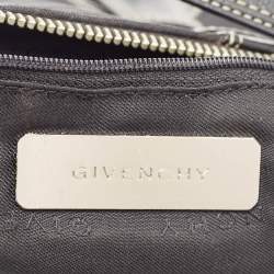 Pre Owned Givenchy Black Fabric and Leather Zip Hobo