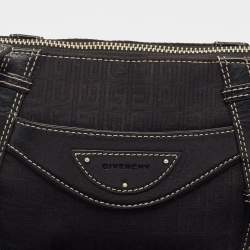 Pre Owned Givenchy Black Fabric and Leather Zip Hobo