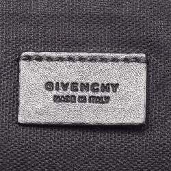 Pre Owned Givenchy Black/White Leather Antigona Zip Pouch