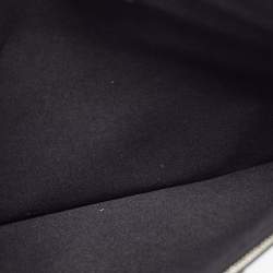 Pre Owned Givenchy Black/White Leather Antigona Zip Pouch