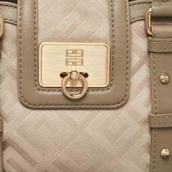 Givenchy Beige Signature Canvas and Leather Tote