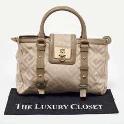 Givenchy Beige Signature Canvas and Leather Tote