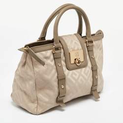 Givenchy Beige Signature Canvas and Leather Tote