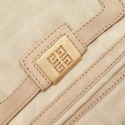Givenchy Beige Signature Canvas and Leather Hobo