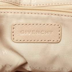 Givenchy Beige Signature Canvas and Leather Hobo