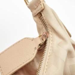 Givenchy Beige Signature Canvas and Leather Hobo
