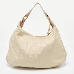 Givenchy Beige Signature Canvas and Leather Hobo