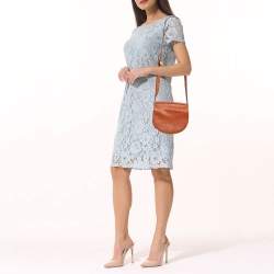 Pre Owned حقيبة جيفنشي ميني انفينيتي سادل جلد كحلية