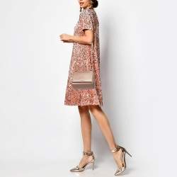Givenchy Metallic Leather Mini Pandora Box Crossbody Bag
