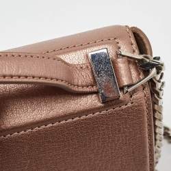 Givenchy Metallic Leather Mini Pandora Box Crossbody Bag