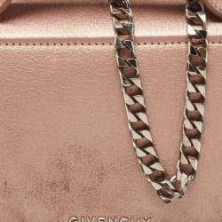 Givenchy Metallic Leather Mini Pandora Box Crossbody Bag