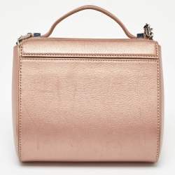 Givenchy Metallic Leather Mini Pandora Box Crossbody Bag