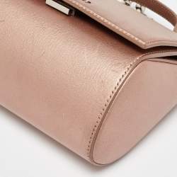 Givenchy Metallic Leather Mini Pandora Box Crossbody Bag