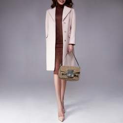 Givenchy Beige/Brown Signature Canvas and Leather Flap Shoulder Bag