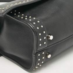 Givenchy Black Leather Small Shark Top Handle Bag