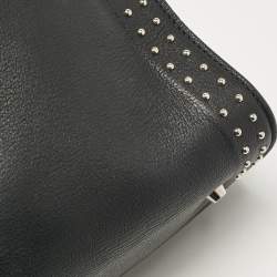 Givenchy Black Leather Small Shark Top Handle Bag