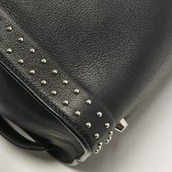 Givenchy Black Leather Small Shark Top Handle Bag