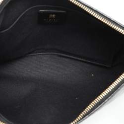 Givenchy Black Monogram Coated Canvas Logo Detail 4G Pouch