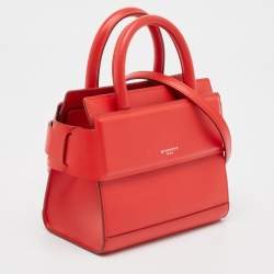 Givenchy Red Leather Nano Horizon Crossbody Bag